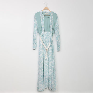 فستان طويل من اسبنوزا حريمي جاكار; مينت